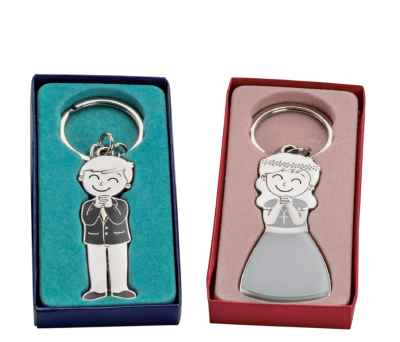 llaveros niños comunión con posiblidad de personalizar presentados en caja